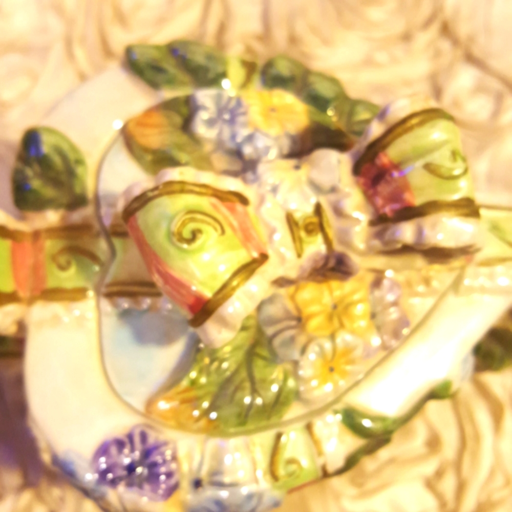 Teapot Decorative Floral Ribbon - Ceramic - Picture 7 of 16